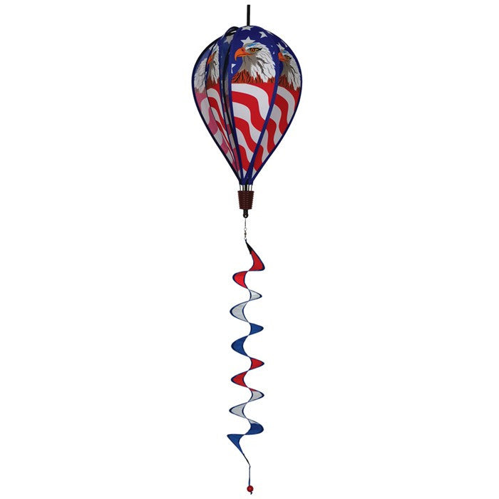 In The Breeze Patriot Eagle Hot Air Balloon Wind Spinner