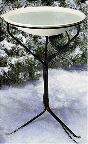 Allied Precision Heated Bird Bath with Metal Stand  API 970 20 in.