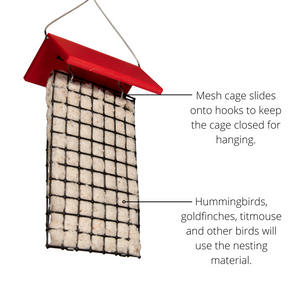 JCS Wildlife Deluxe Hummingbird Nester Builder with Weather Guard Roof