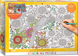 EuroGraphics Beautiful Garden Color Me Jigsaw Puzzle (300-Piece)