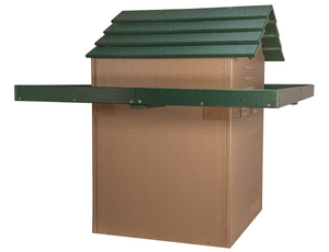 JCs Wildlife X Large Deluxe Poly Barn Owl Box with Exercise Platform - Our Biggest Barn Owl House - Made in the USA - Great for Farms, Ranches and Vineyards