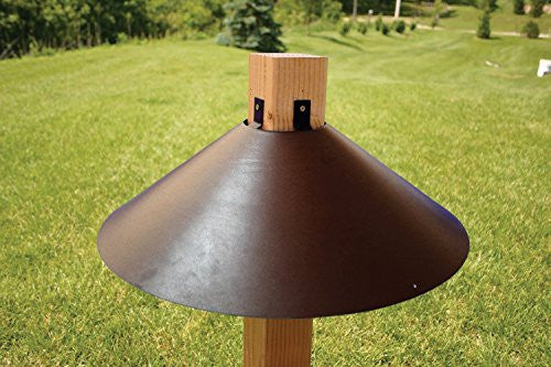 Woodlink 22" Bronze Color Wrap Around 4x4 Post Mount Baffle