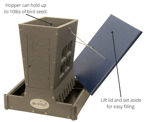 JCS Wildlife Large Poly Outhouse Feeder