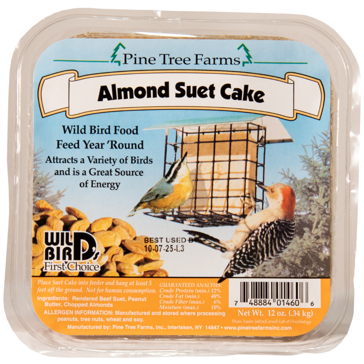 Pine Tree Farms Almond Suet Cake 12 oz. (12 Count)