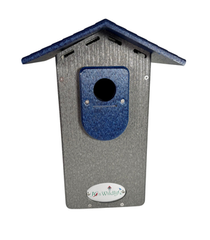 JCS Wildlife Smart Bluebird House - Wi-Fi Camera & Solar Powered Birdhouse, Live Streaming, Bird Nest Monitoring