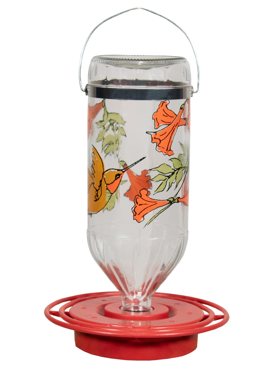 Best-1 Rufous Art Hummingbird Feeder, Glass Bottle, 32 oz (Bottle Only)