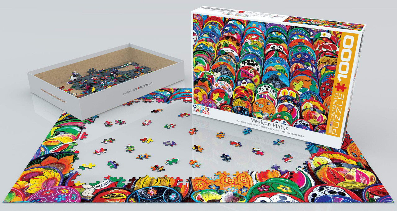 EuroGraphics Mexican Ceramic Plates 1000-Piece Jigsaw Puzzle (1000 Piece)