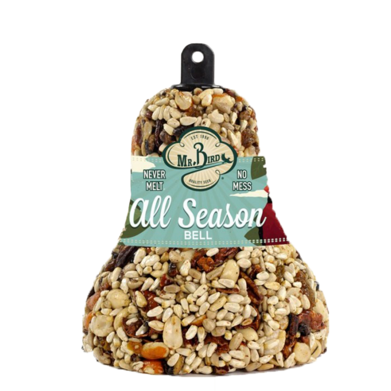 Mr. Bird All Season Fruit & Nut Wild Bird Seed Bell 14 oz. (2, 4 and 6 Packs)
