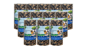 JCs Wildlife All Season Blend Premium Bird Seed Small Cylinder, 1.75 lb (12 Count)