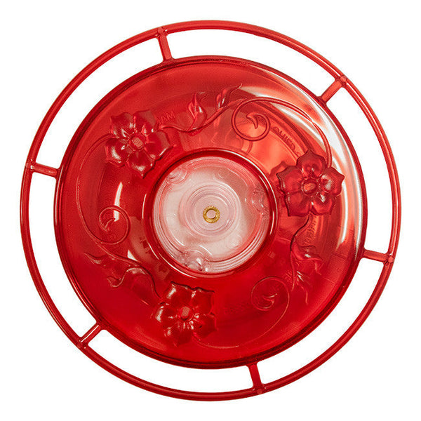 Aspects Little Fancy Hummingbird Feeder – 8 Oz, Rose, Built-in Moat, Made In USA (Model 382)