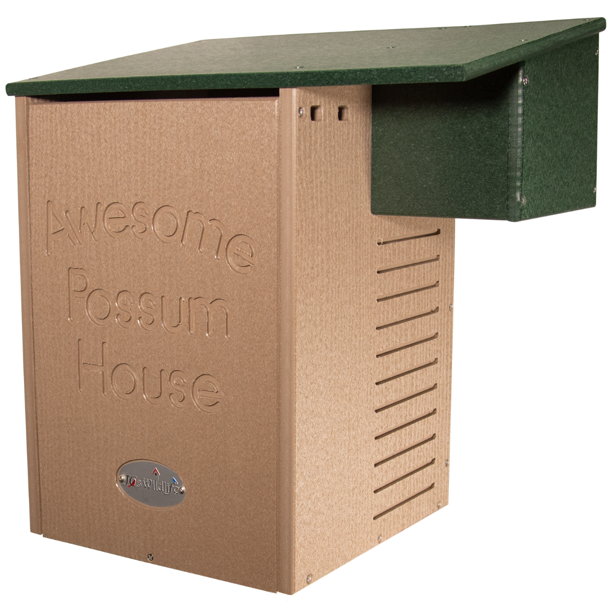 JCS Wildlife Recycled Poly Lumber Awesome Possum House