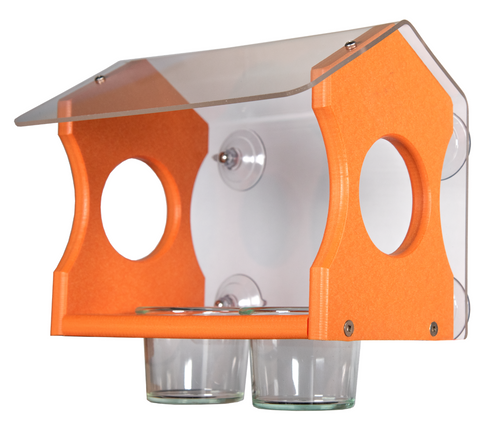 JCS Wildlife Recycled Poly Lumber Oriole Window Jelly Feeder Diner