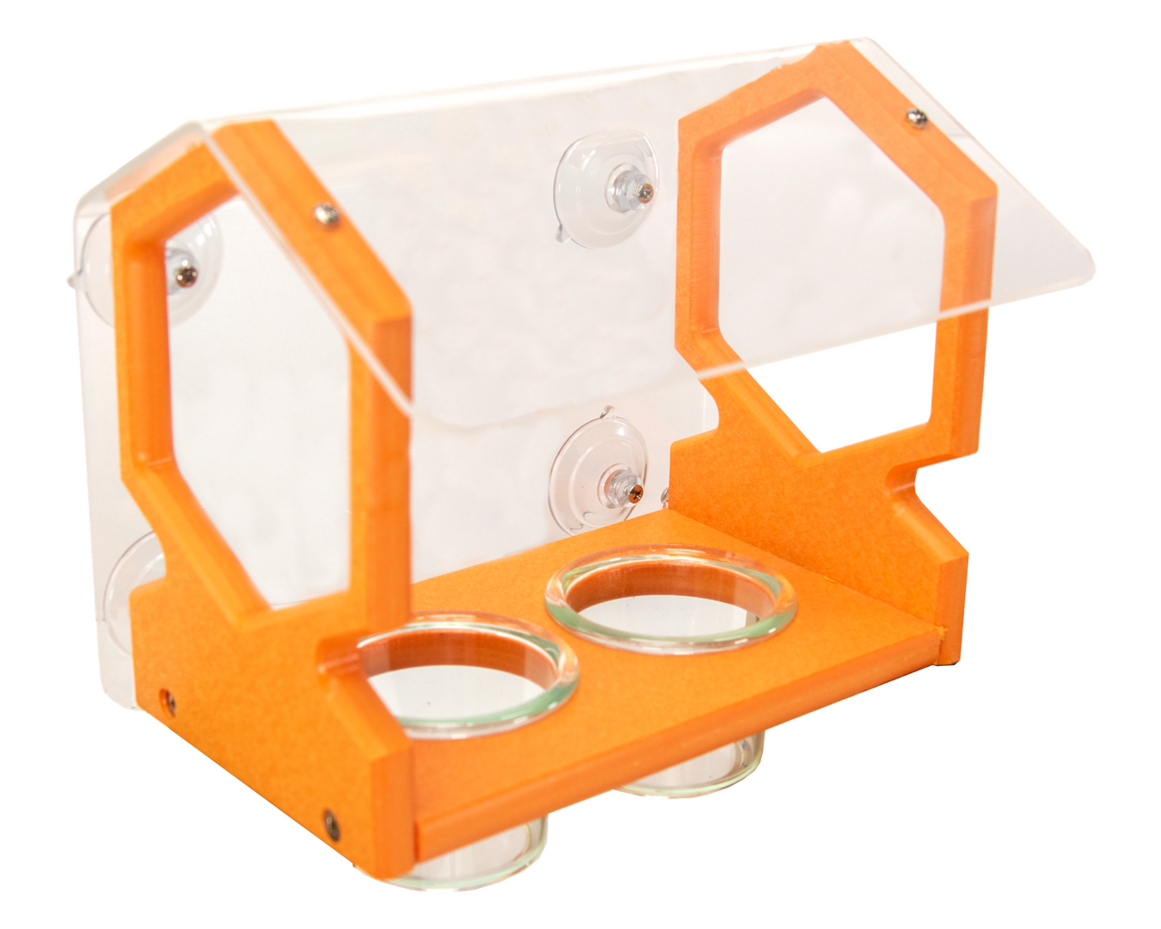 Geometric Orange Window Oriole Feeder