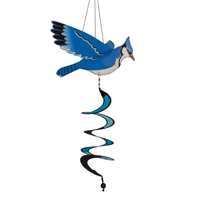 In the Breeze Blue Jay Twister Wind Spinner