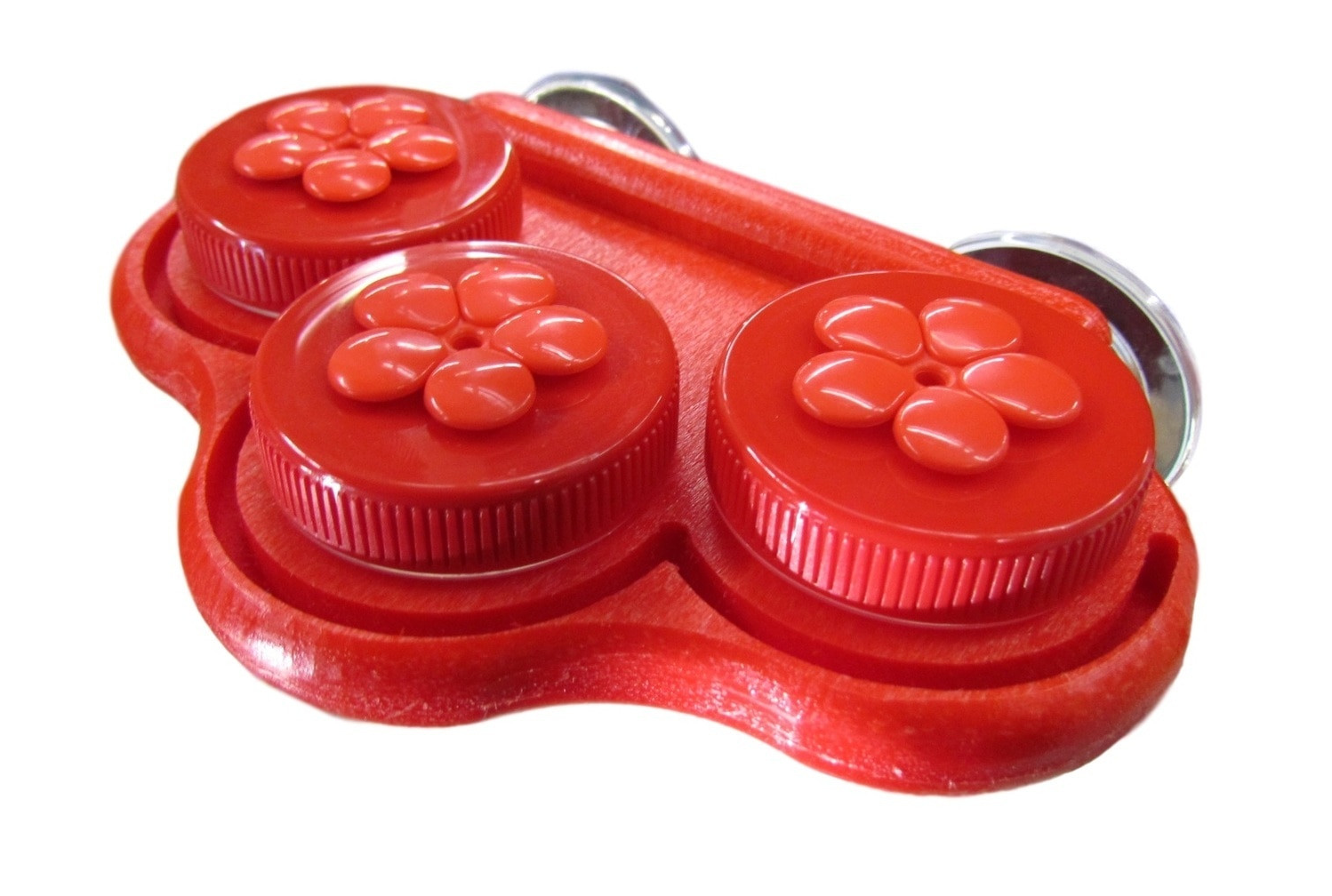 Triple Window Nectar DOTS Red on Red HummingBird Feeder - Free Shipping