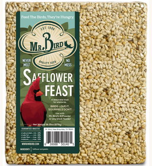 Mr. Bird Safflower Feast Large Wild Bird Seed Cake 1 lb. 15 oz. (12 Count)