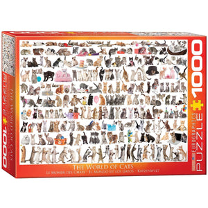 EuroGraphics The World of Cats Jigsaw Puzzle (1000-Piece)