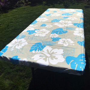 In the Breeze Tropical 6 Foot Fitted Tablecloth