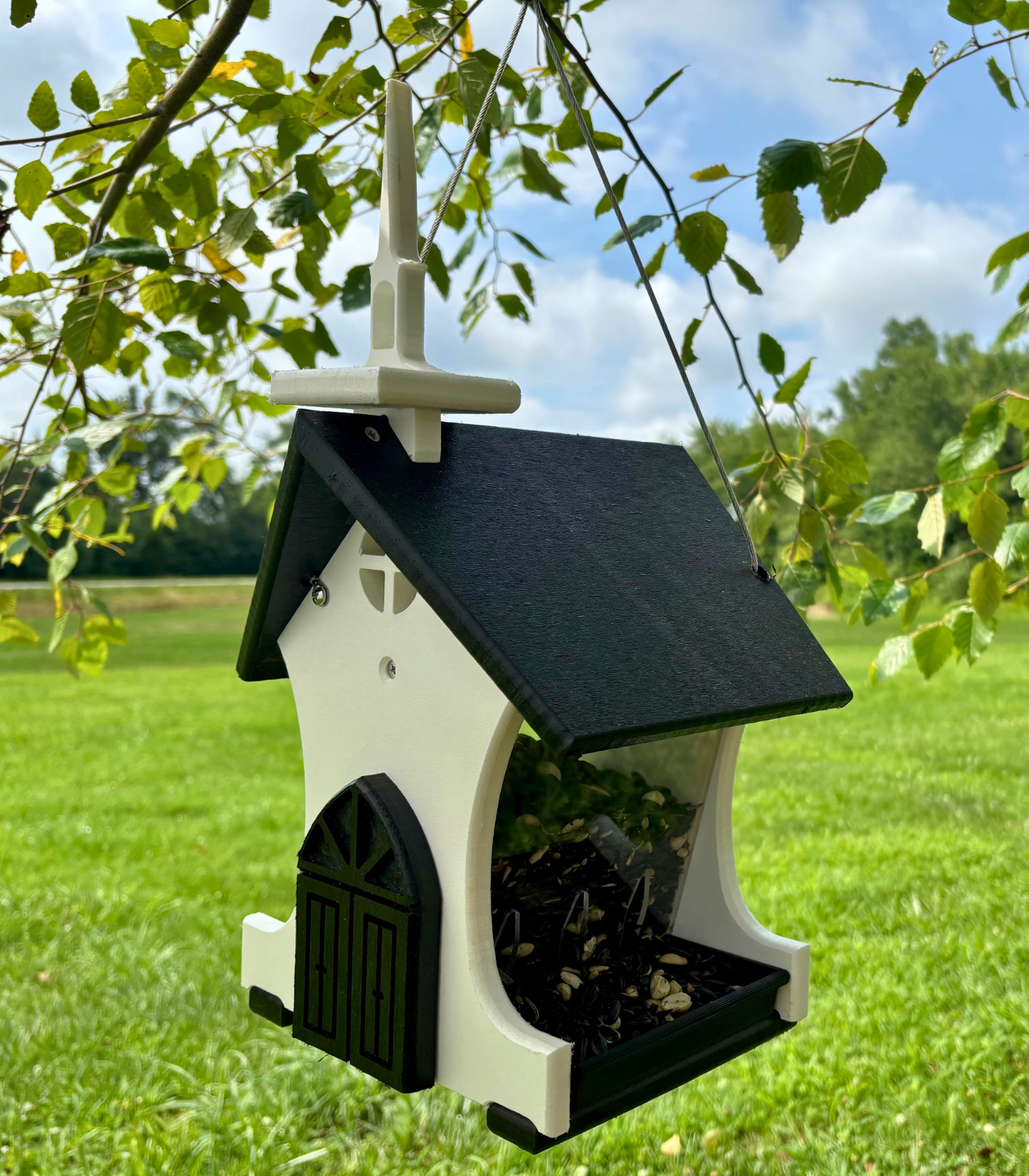 Small Chapel Church Hopper Bird Feeder