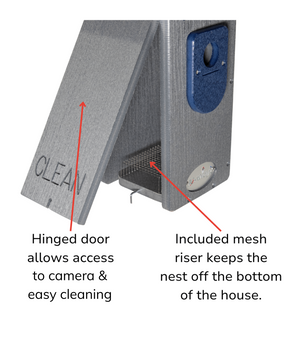JCS Wildlife Smart Bluebird House - Wi-Fi Camera & Solar Powered Birdhouse, Live Streaming, Bird Nest Monitoring