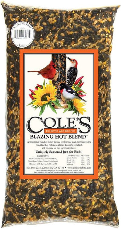 Cole's Blazing Hot Blend Bird Seed, 40 lbs, BH40