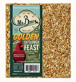 (#MB-1408)  Mr Bird Golden Safflower Feast Large Block