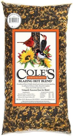 Cole's Blazing Hot Blend Bird Seed, 10 lb Bag, BH10