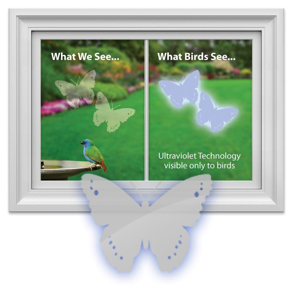 Window Alert 4 Butterfly Decals Protect Wild Birds
