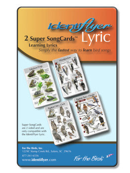 (#SSC36)  Identiflyer Lyric 2 Super SongCards  (30 Birds and 10 Frogs)