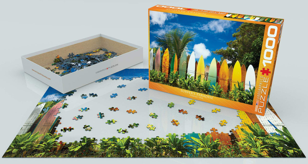 EuroGraphics Surfer's Paradise, Hawaii Jigsaw Puzzle (1000-Piece)