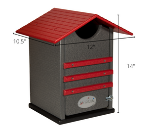 Ultimate Poly Screech Owl or Saw-Whet Owl House Nesting Box