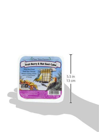 Fruit Berry & Nut Suet Cake Pine Tree Farms 12 oz. (6 or 12 Packs)