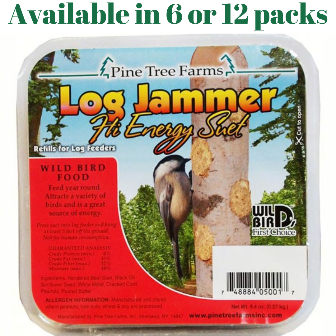 Pine Tree Farms Log Jammers Hi Energy Suet 3 Plugs Per Pack (6 or 12 Packs)