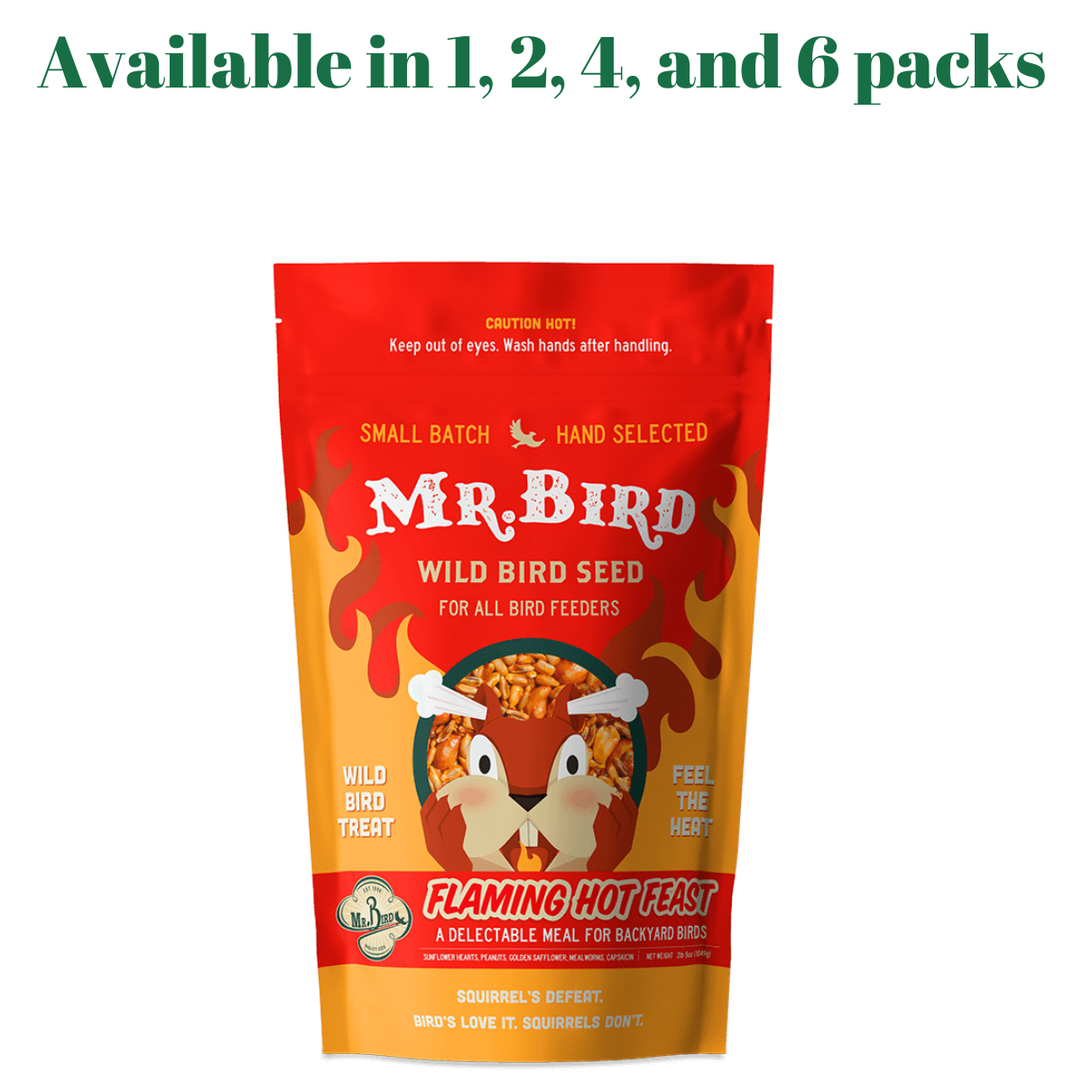 Mr. Bird Flaming Hot Feast Small Loose Seed Bag 2 lbs. (1, 2, 4, and 6 Packs)
