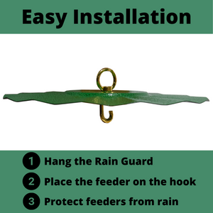 JCS Wildlife 9.5" Rain Guard - Hammered Metal Texture