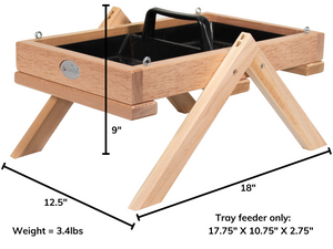 JCS Wildlife Cedar Platform Ground Feeder Large