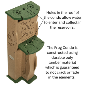 JCS Wildlife Lily Pad Poly Lumber Tree Frog Condo