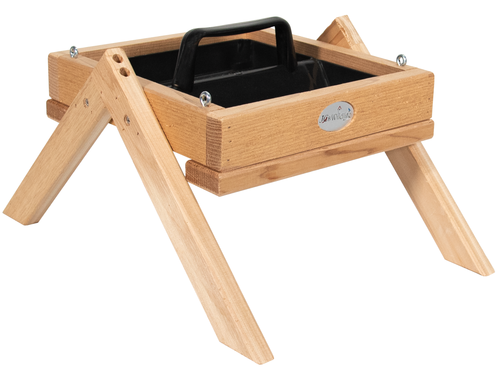 JCS Wildlife Cedar Platform Ground Feeder Medium