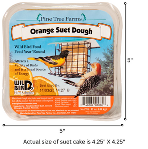 Pine Tree Farms Orange Suet Dough Cake 12 oz.