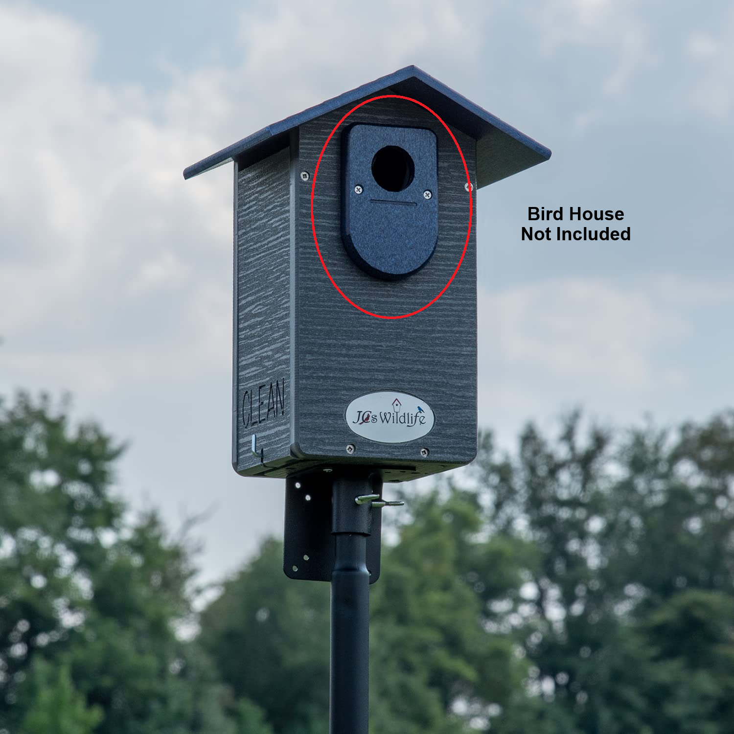 JCS Wildlife Exclusive Recycled Poly Lumber Birdhouse Predator Guard