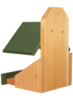 Cedar Robin Roost Birdhouse with Poly Lumber Roof