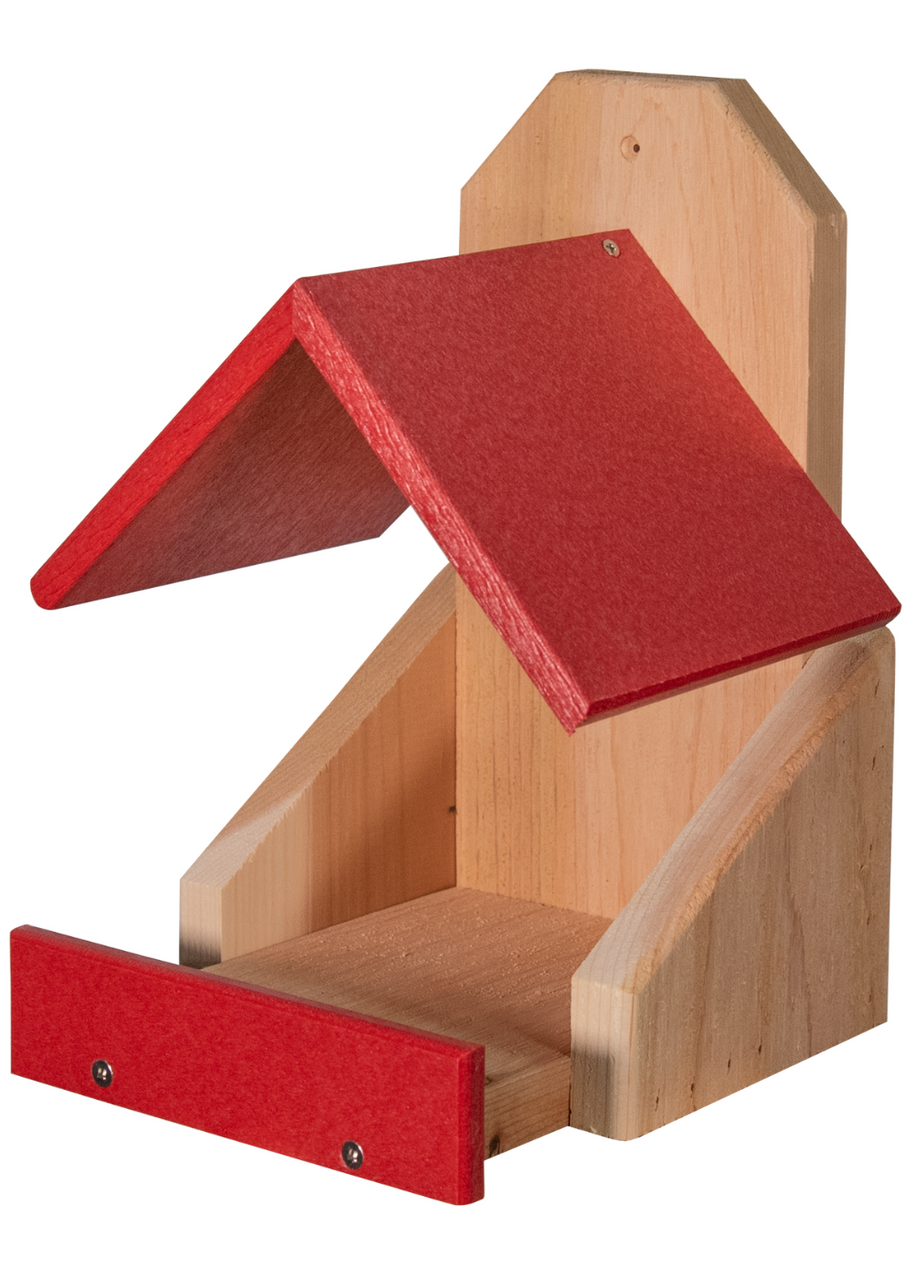 Cedar Robin Roost Birdhouse with Poly Lumber Roof