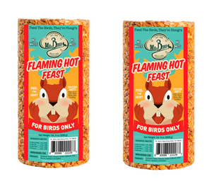 Mr. Bird Flaming Hot Feast Small Wild Bird Seed Cylinder 19 oz.
