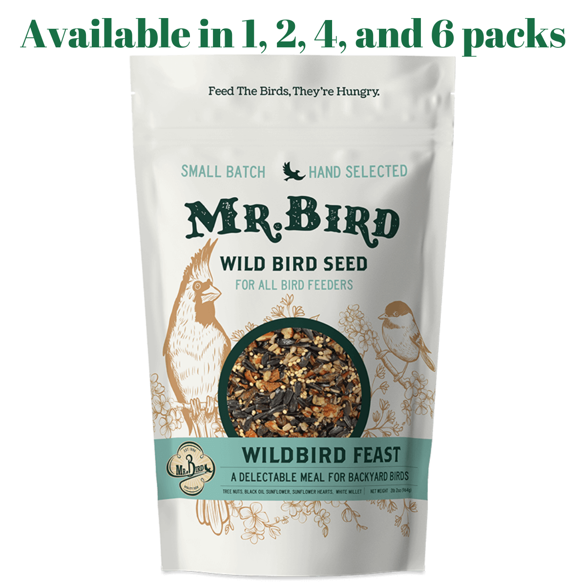 Mr. Bird WildBird Feast Large Loose Seed Bag 4 lbs. (1, 2, 4, or 6 Packs)