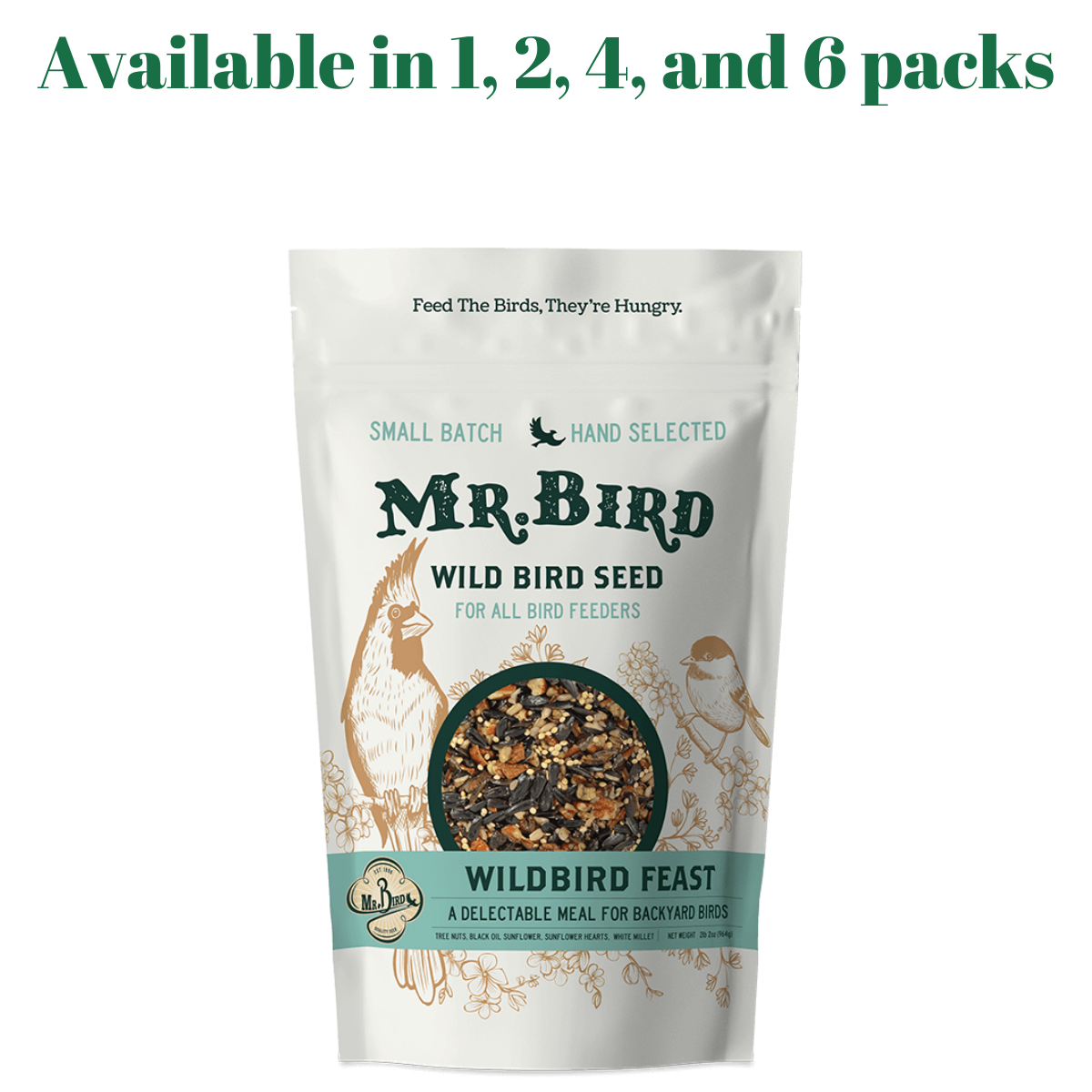 Mr. Bird WildBird Feast Small Loose Seed Bag 2 lbs. (1, 2, 4, or 6 Packs)