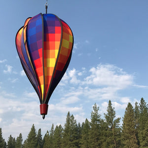 In The Breeze Rainbow Pixel 10 Panel Hot Air Balloon 25"