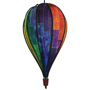In The Breeze Batik Quilt Panel Hot Air Balloon Spinner 25"